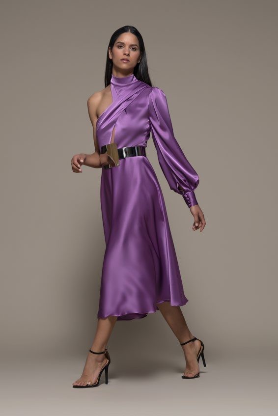 Baunei High Neck Midi Dress