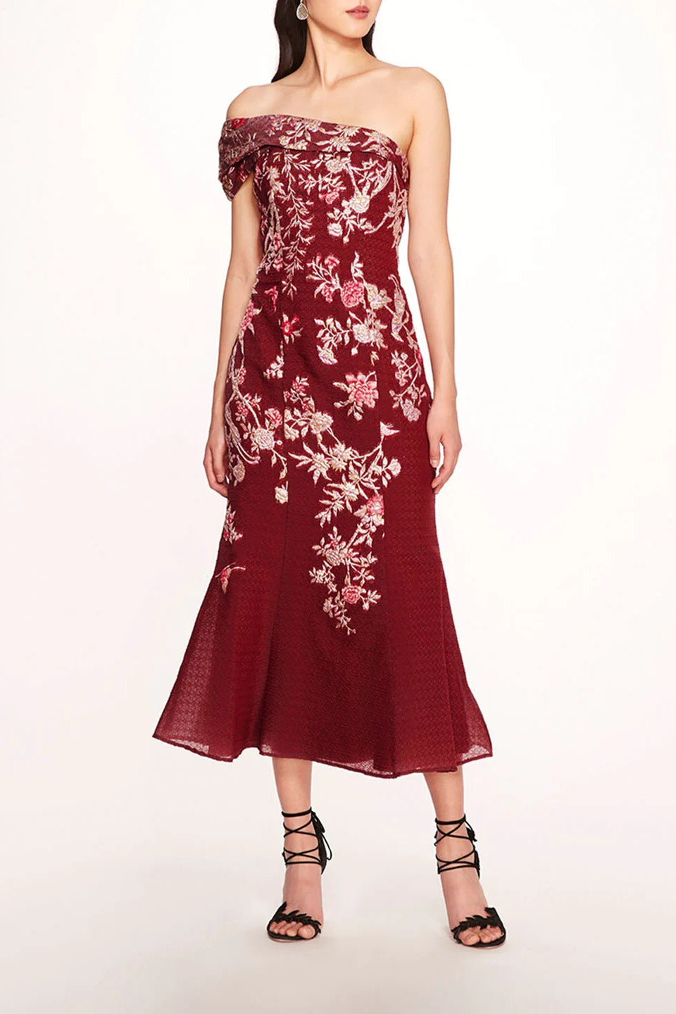 One-Shoulder Midi Dress