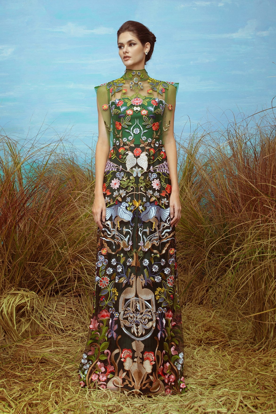 Kelly Embroidered Gown