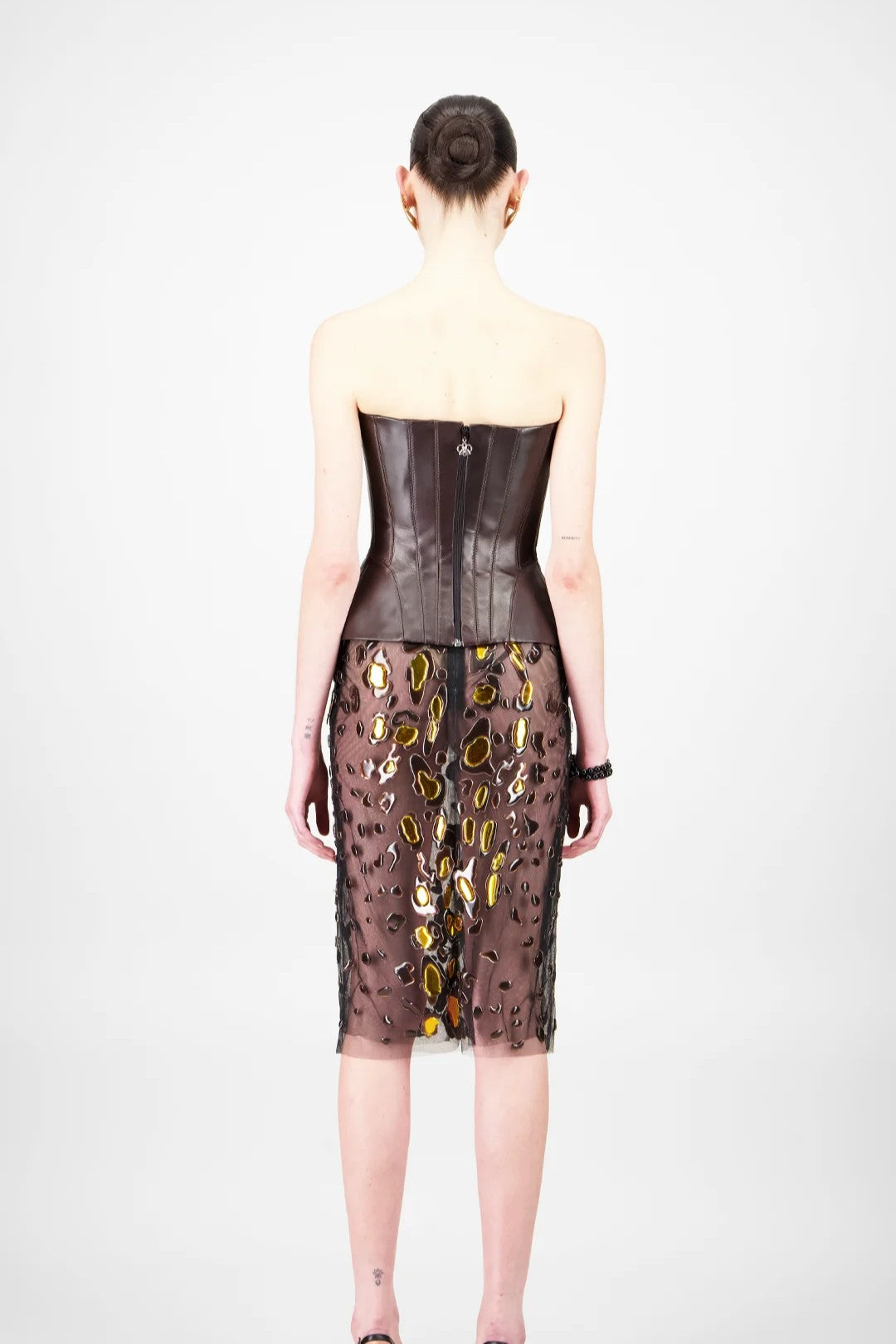 Leather Corset & Tulle Skirt