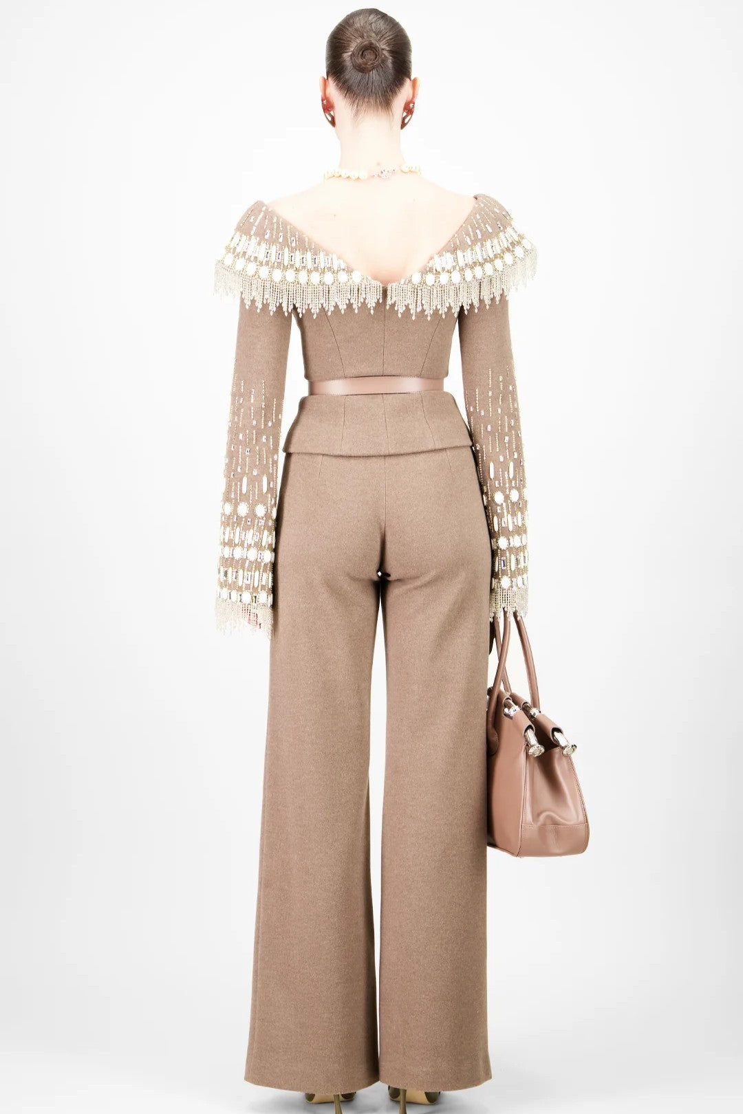 Off-Shoulder Cardigan & Pants