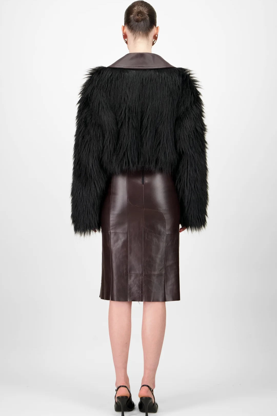 Bomber Leather Jacket & Skirt