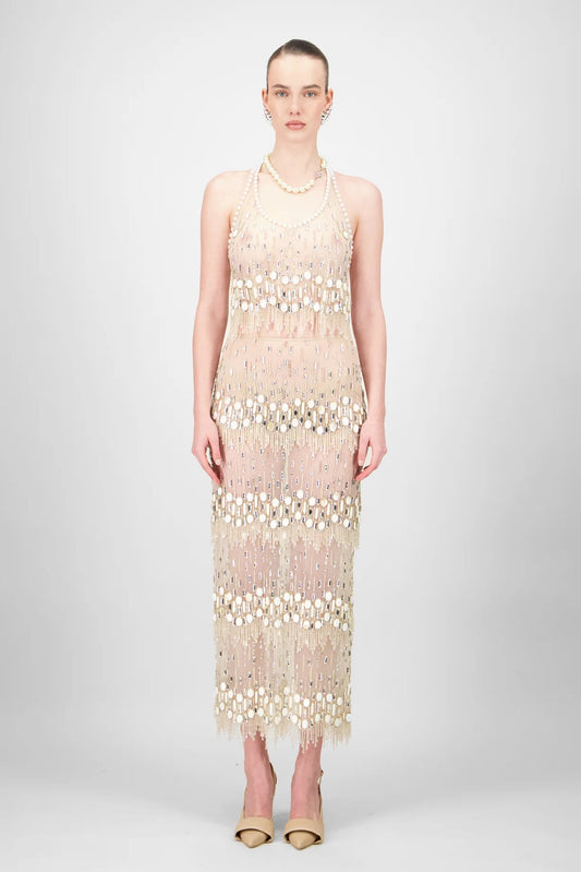 Beaded Tulle Top & Skirt