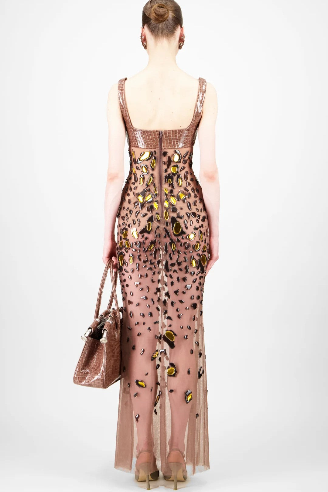 Leopard Tulle Long Dress