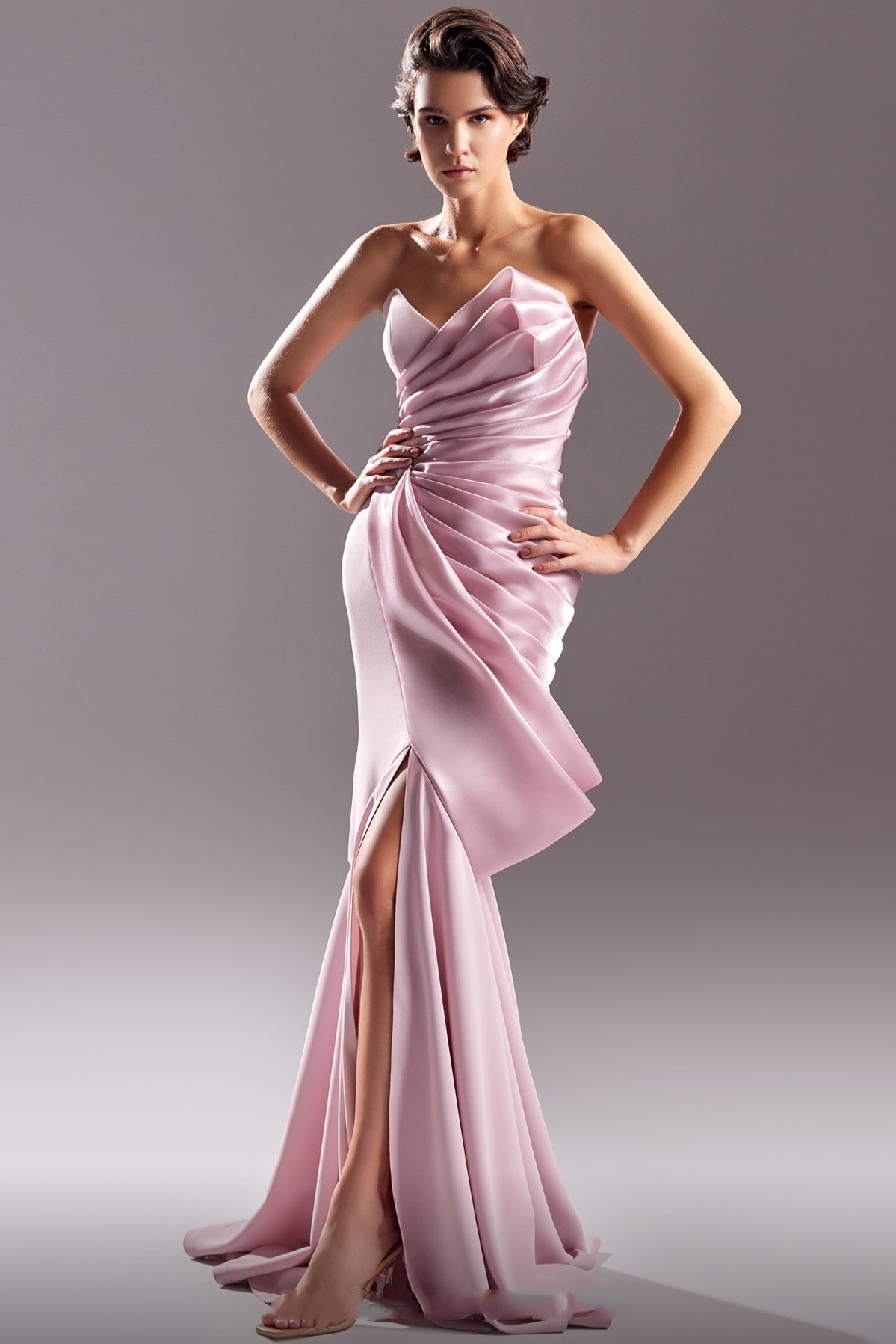 Two Toned Muted Pink Gown