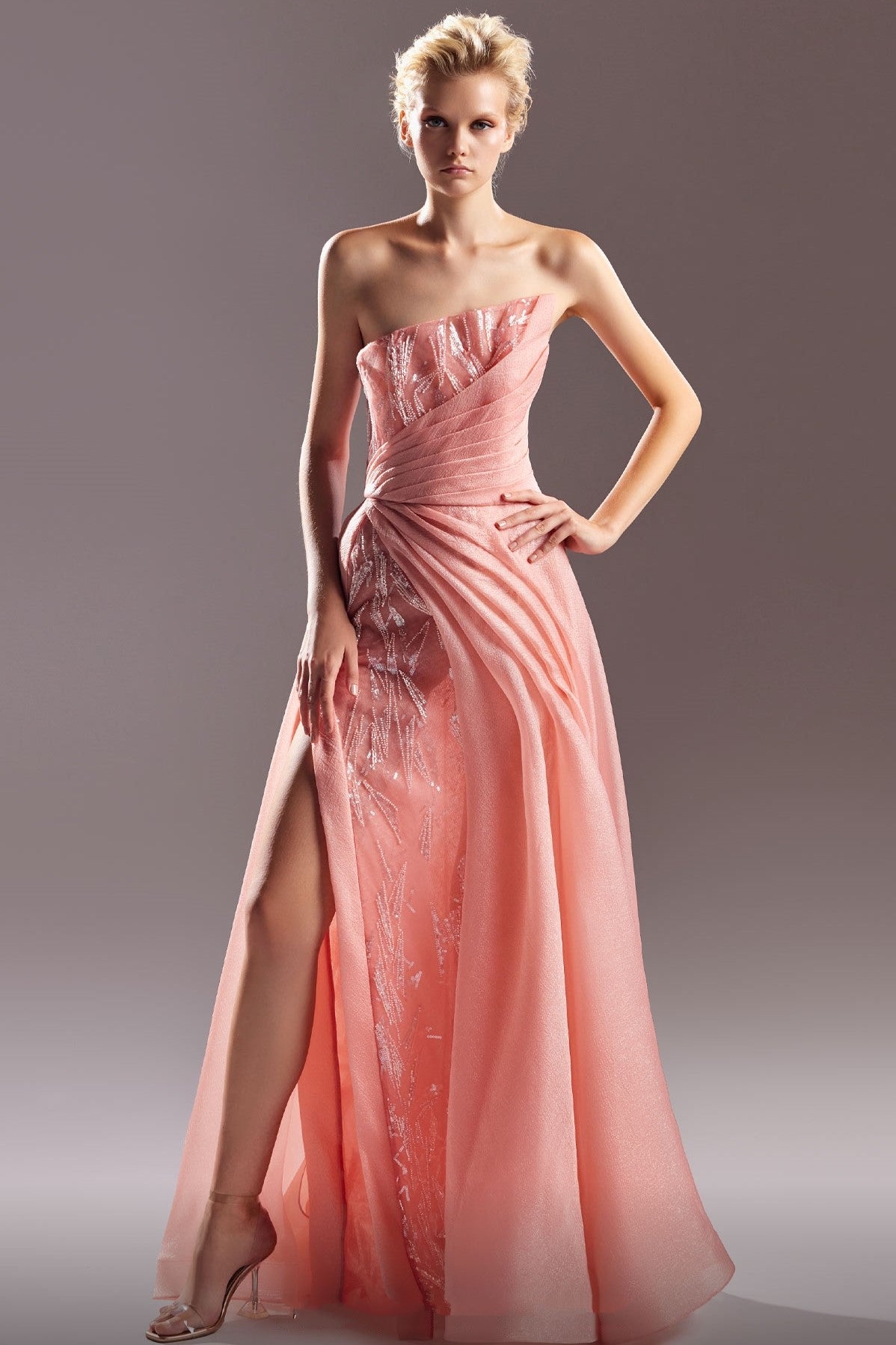 Chantilly Lace Sequin Gown