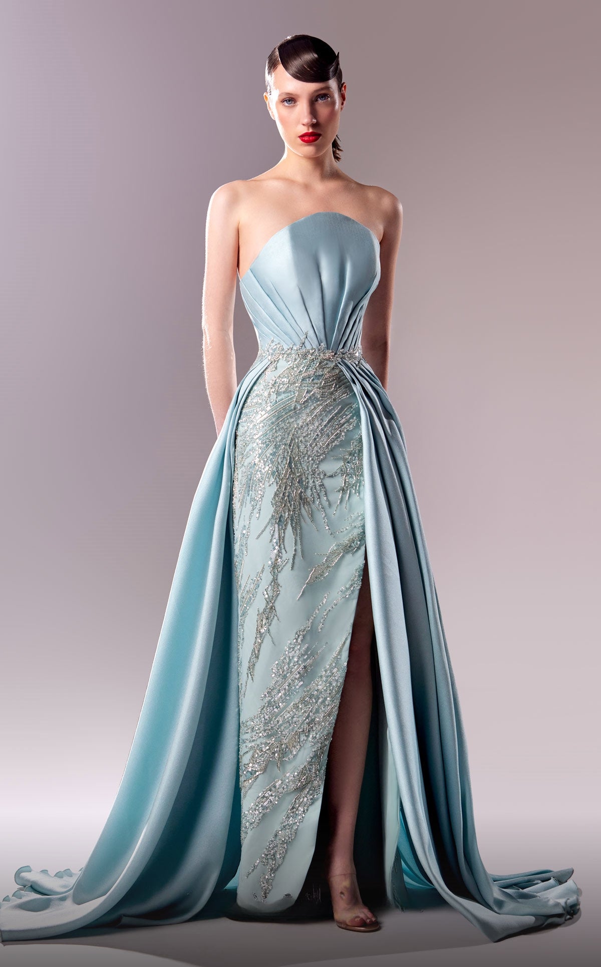 Strapless Train Gown
