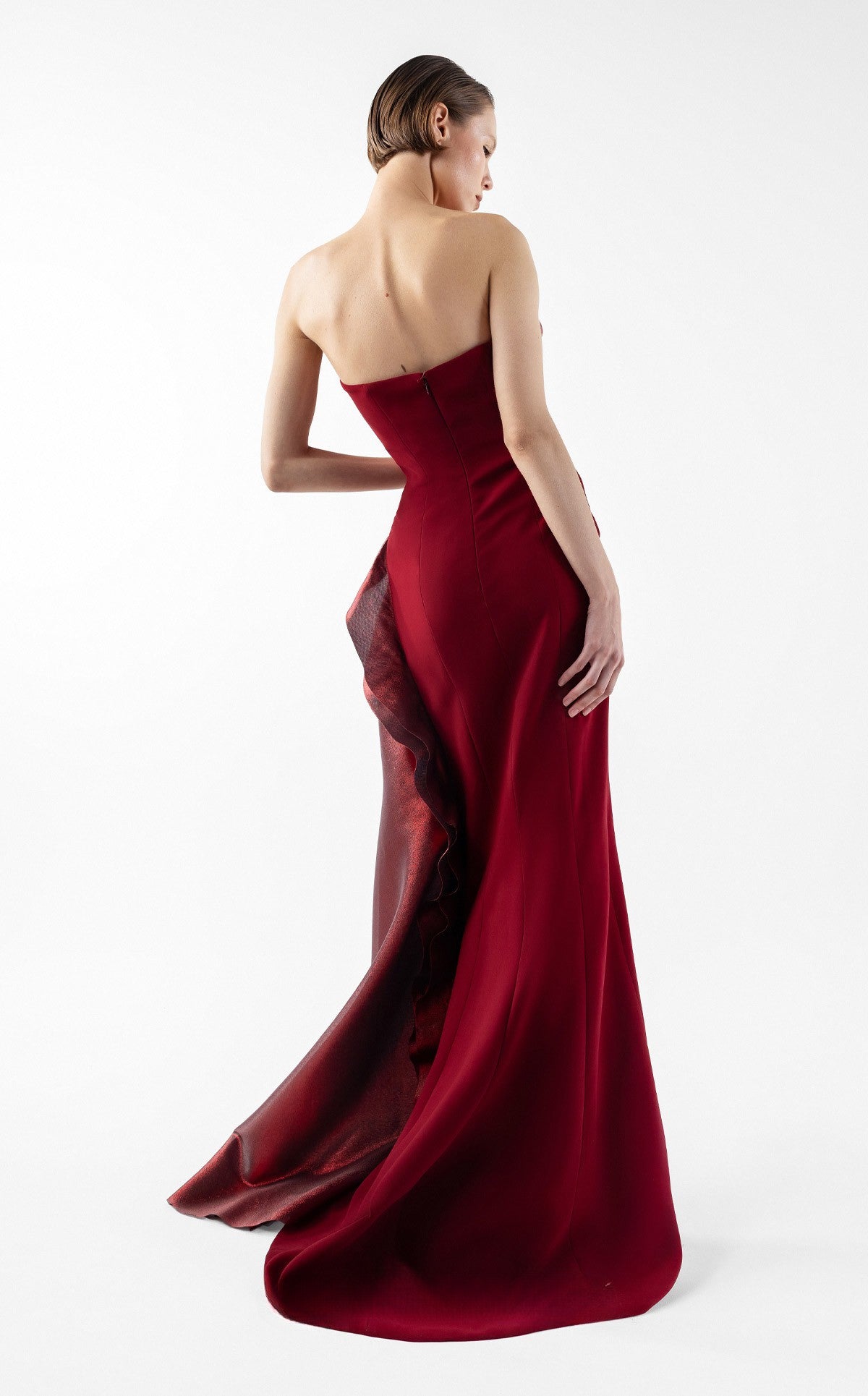 Strapless Neckline Gown