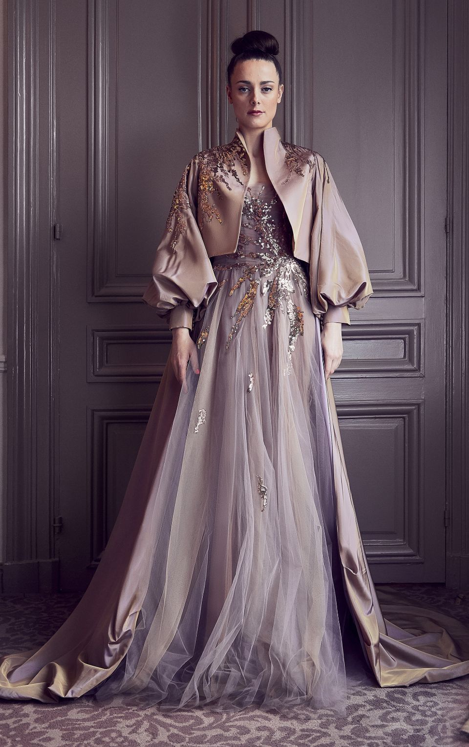 Embellished Gown and Cape
