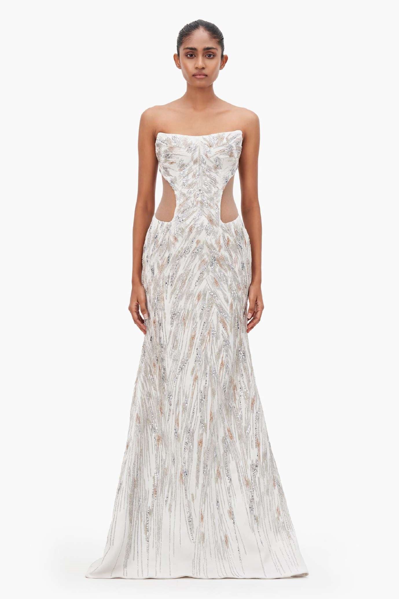 Linear Glistening Gown