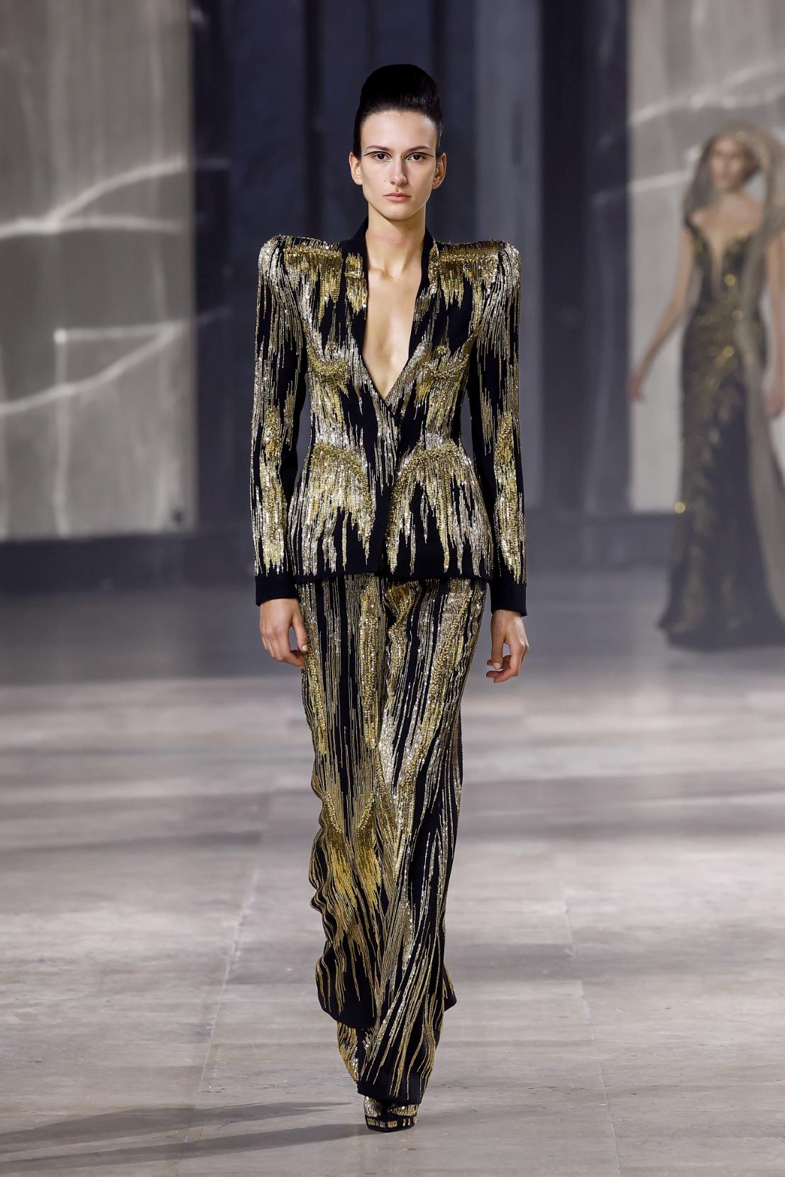 Embroidered Jacket with Trousers