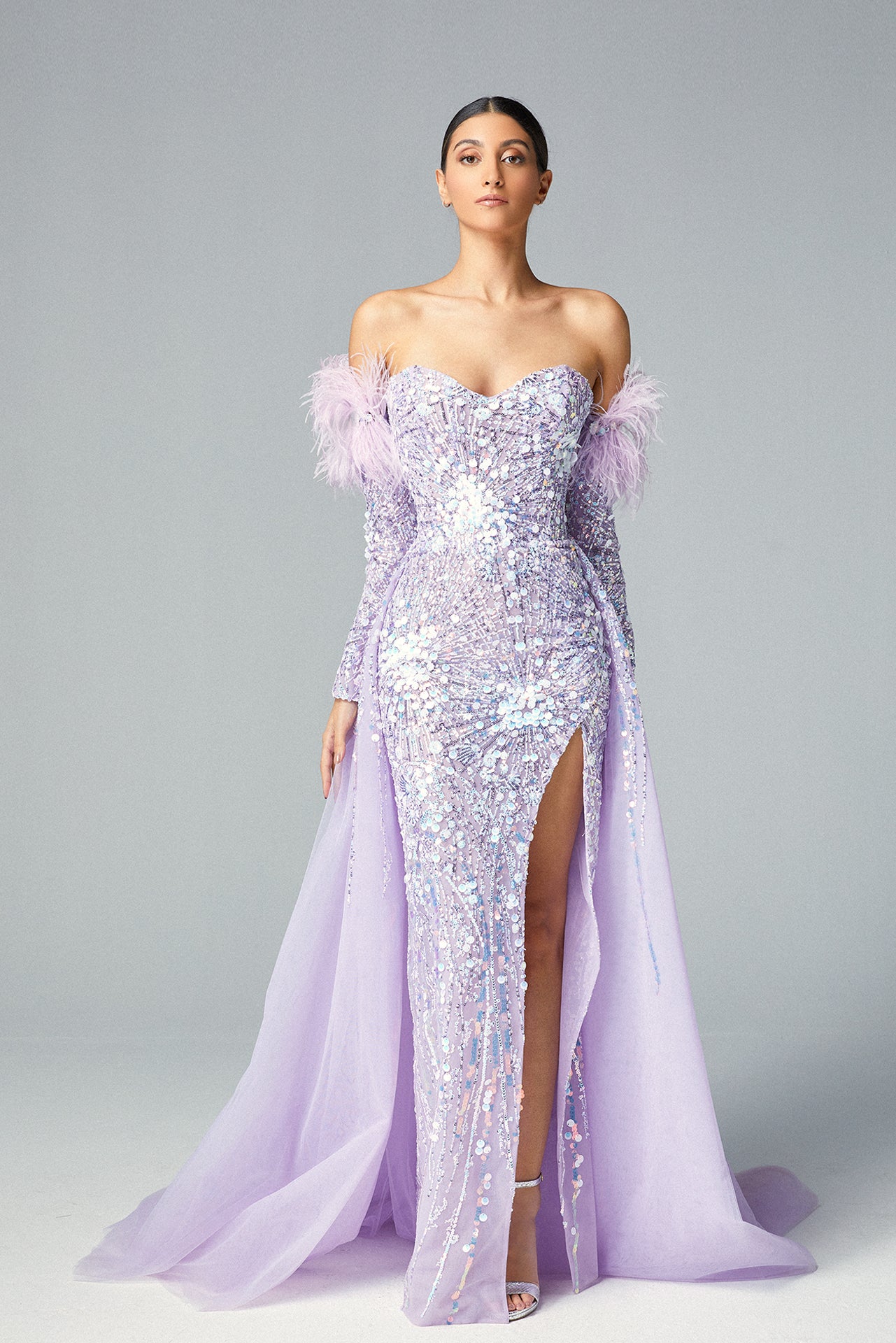 Sweetheart Sequin Gown