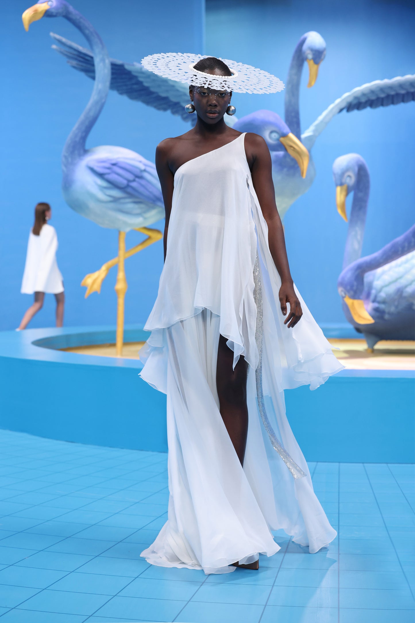 Layered Georgette Gown