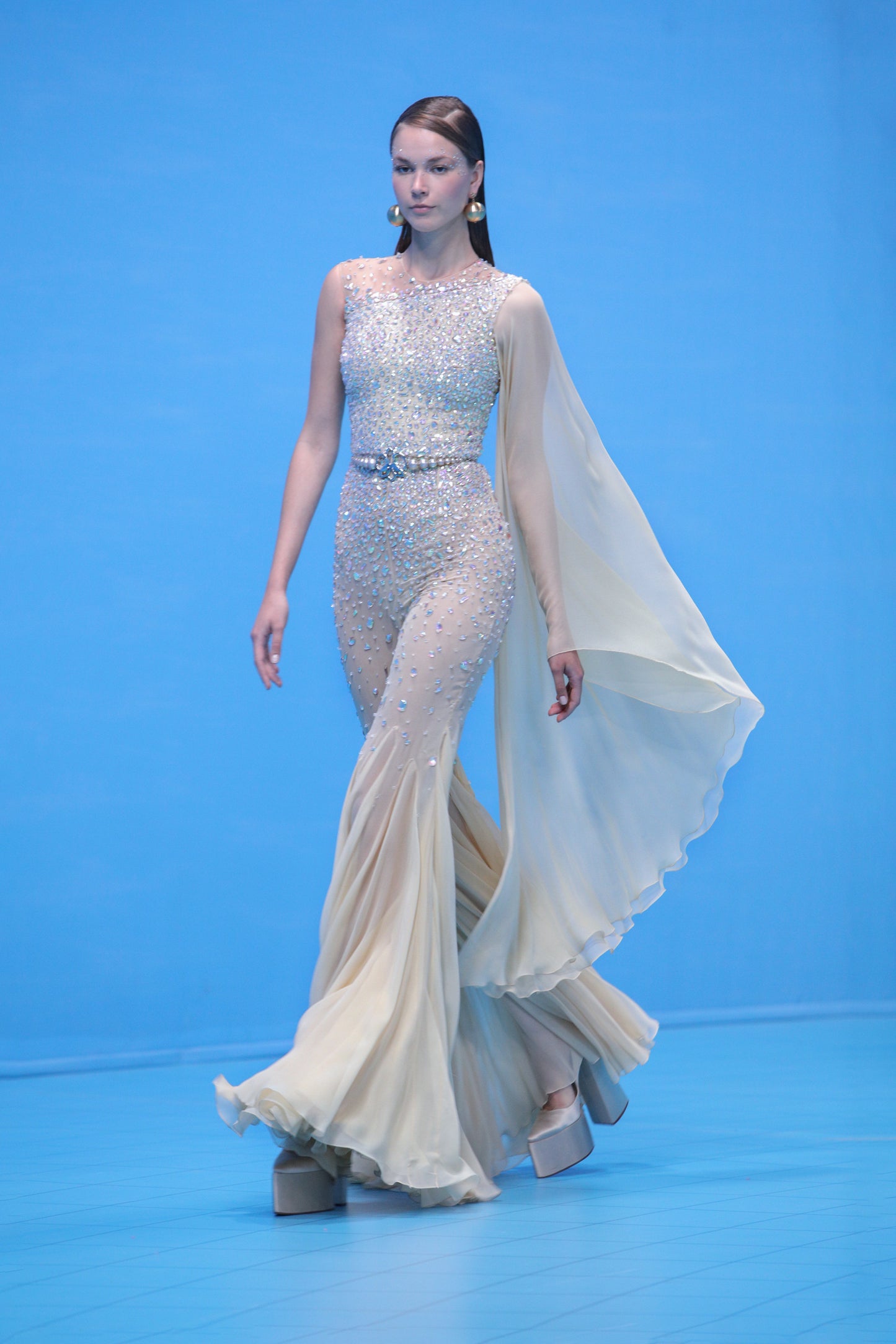 One Shoulder Georgette Jumpsuit