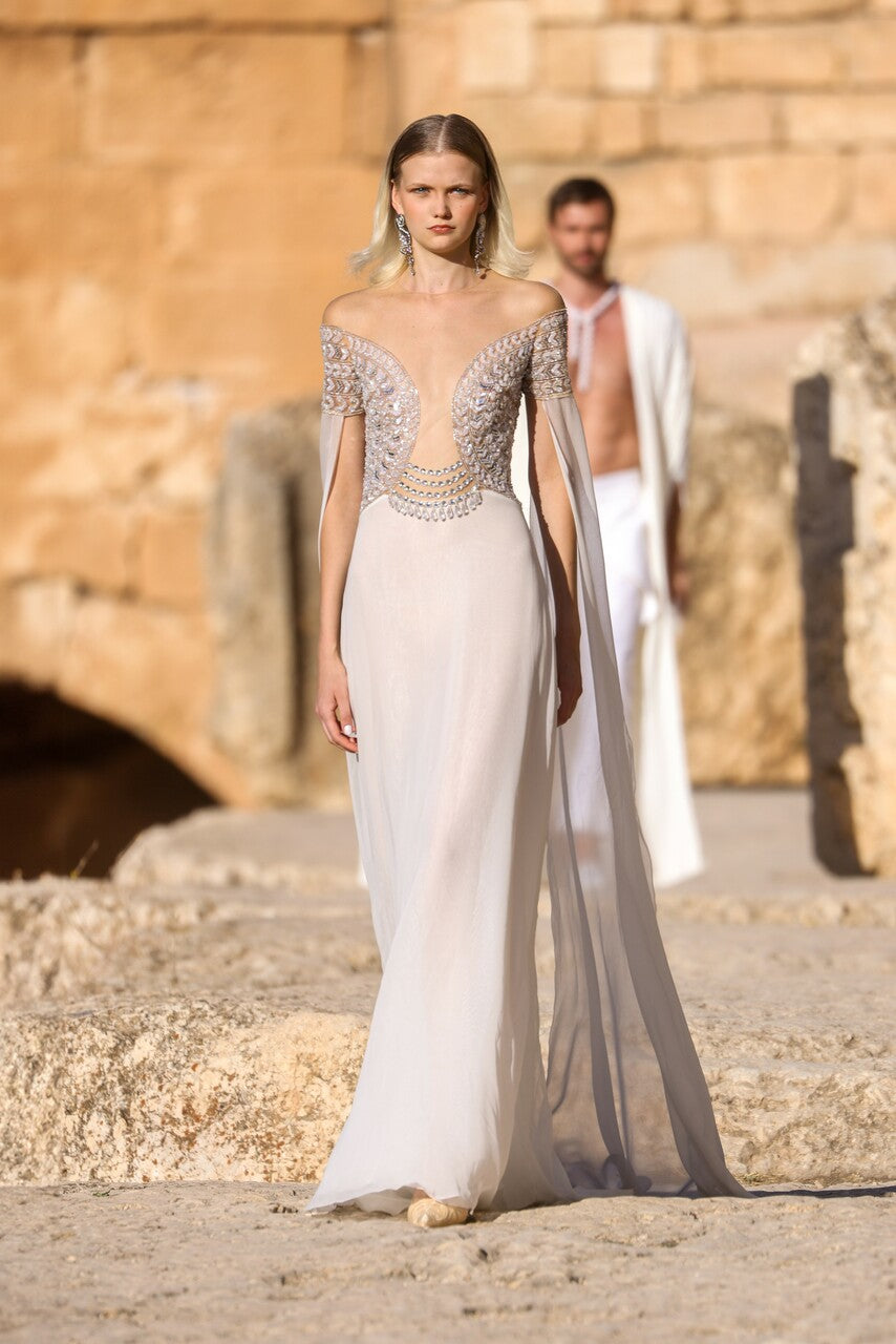 Long Open Sleeve Dress