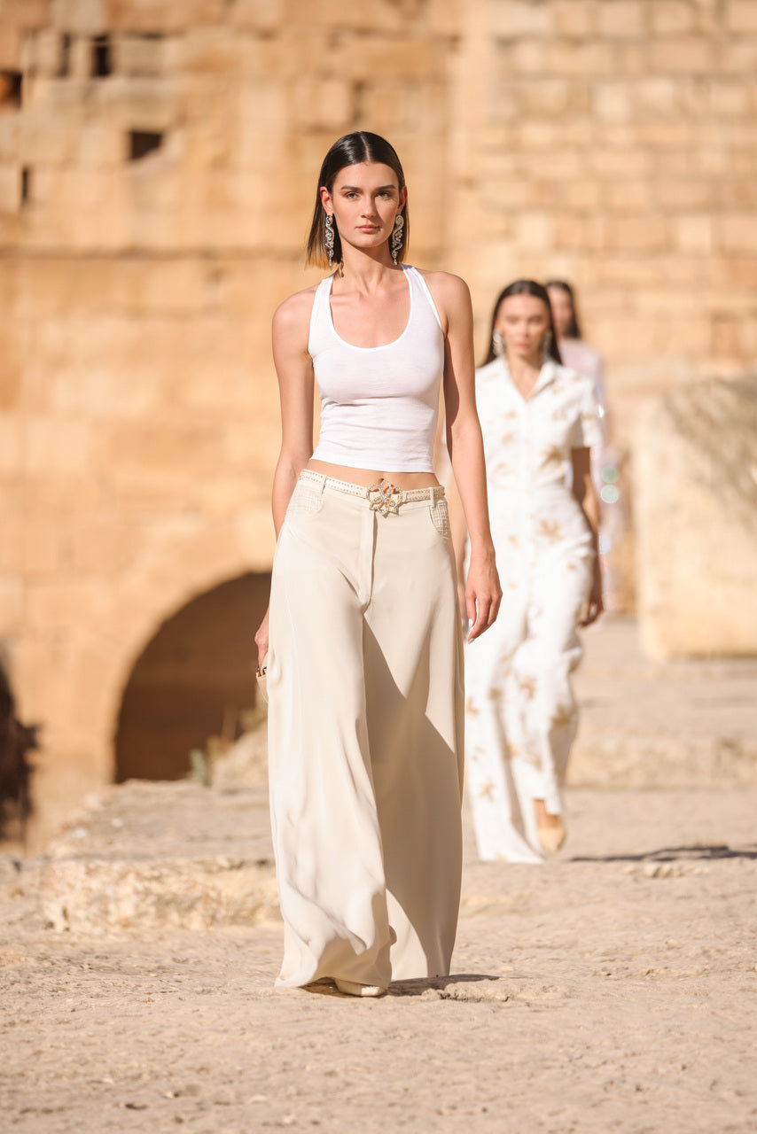 Cotton Shirt and Crepe Pants