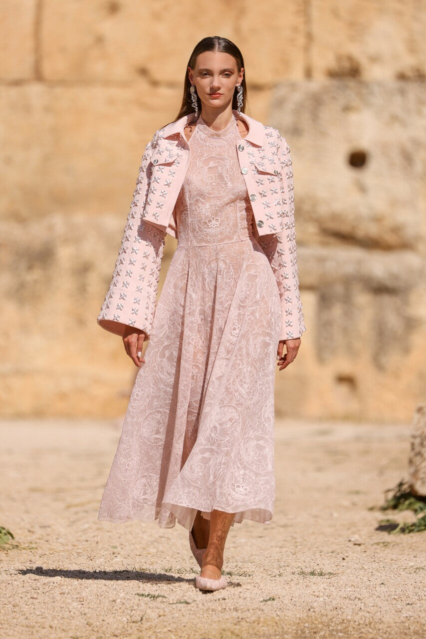 Long Sleeve Jacket & Lace Dress