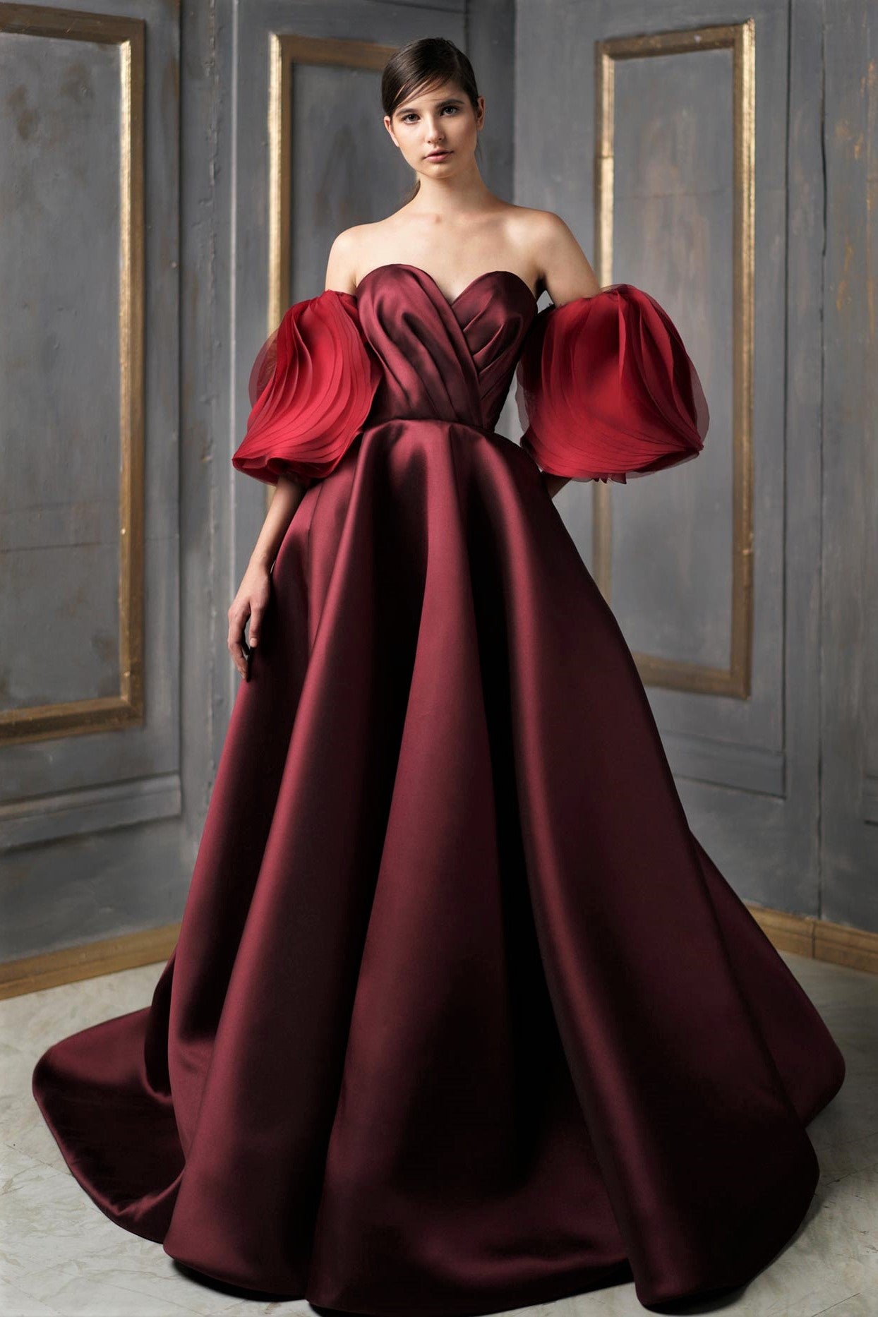 Theresa Silk Mikado Gown