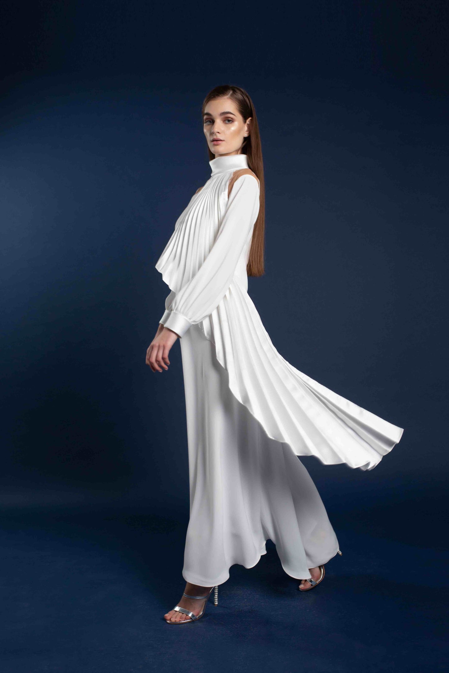 Hale 3D Pleated Shift Dress