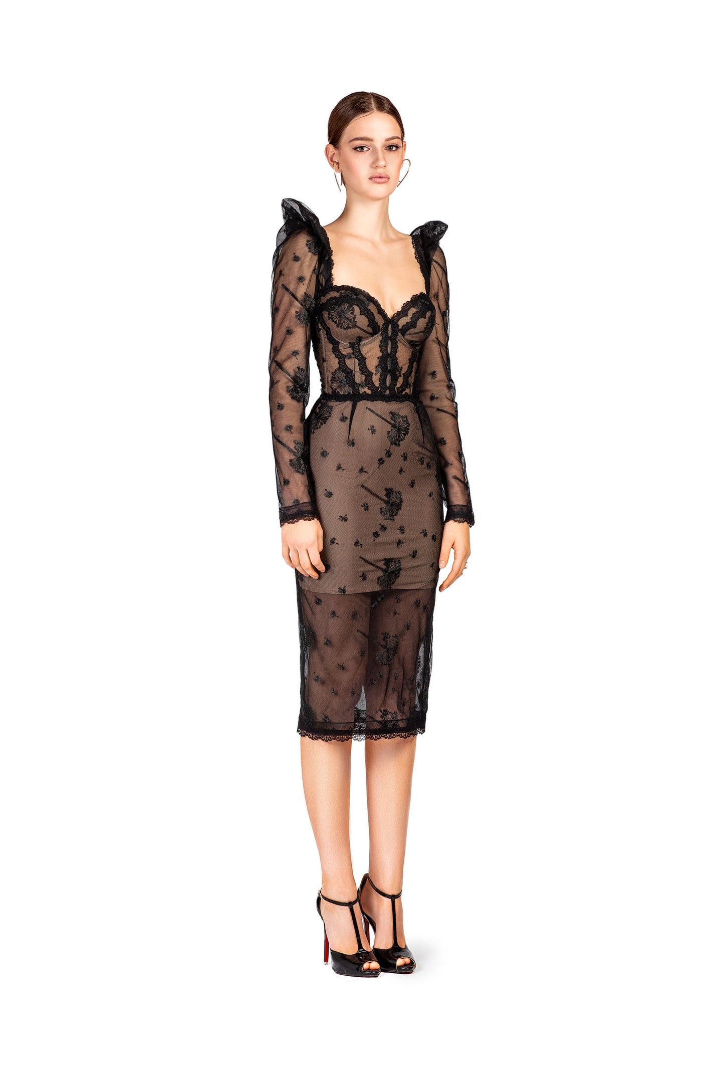 Black Long Sleeve Cocktail Dress