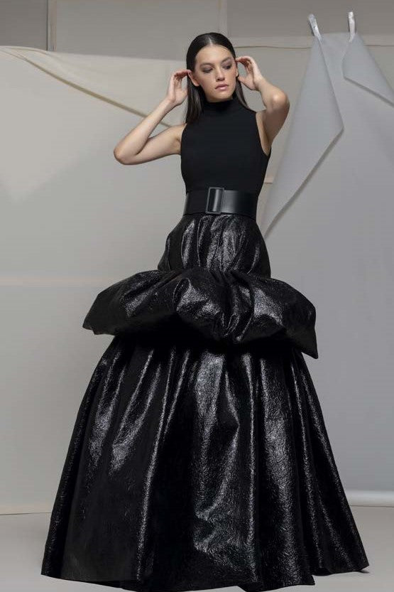 Aielli Sleeveless Cancan Gown