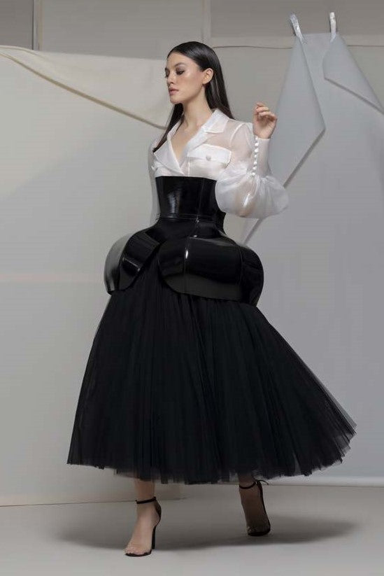 Altivole Long Sleeve Blouse and Skirt