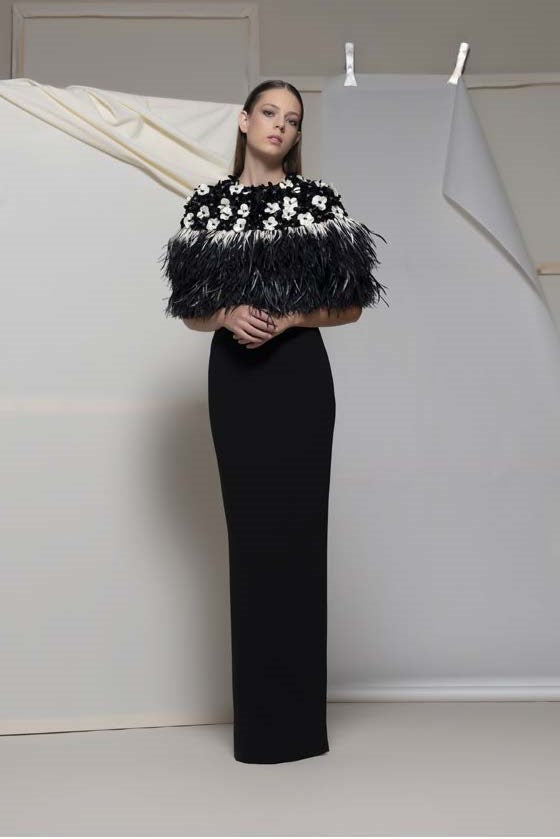 Andrates 2-Piece Column Gown