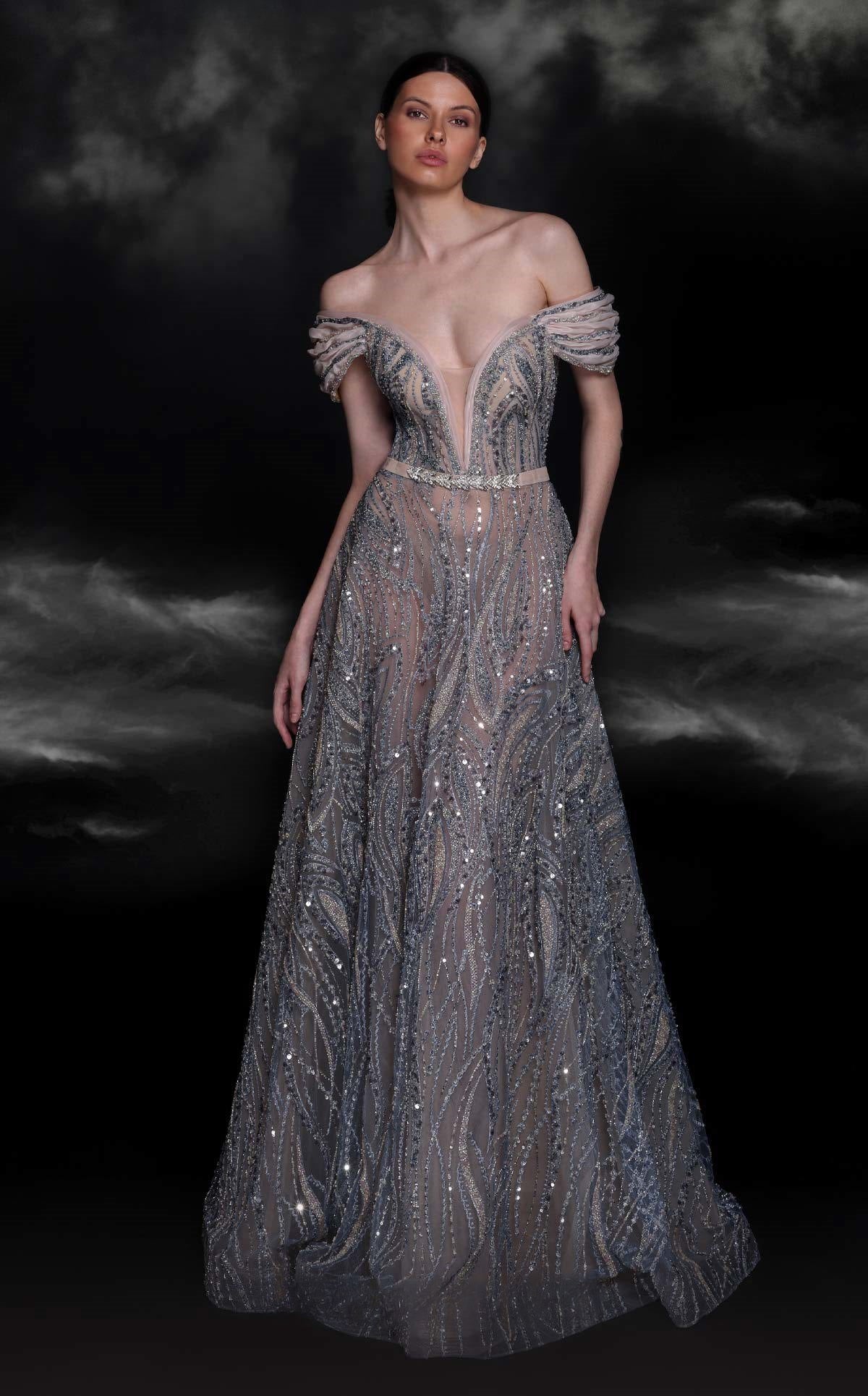 Off Shoulder Ball Gown