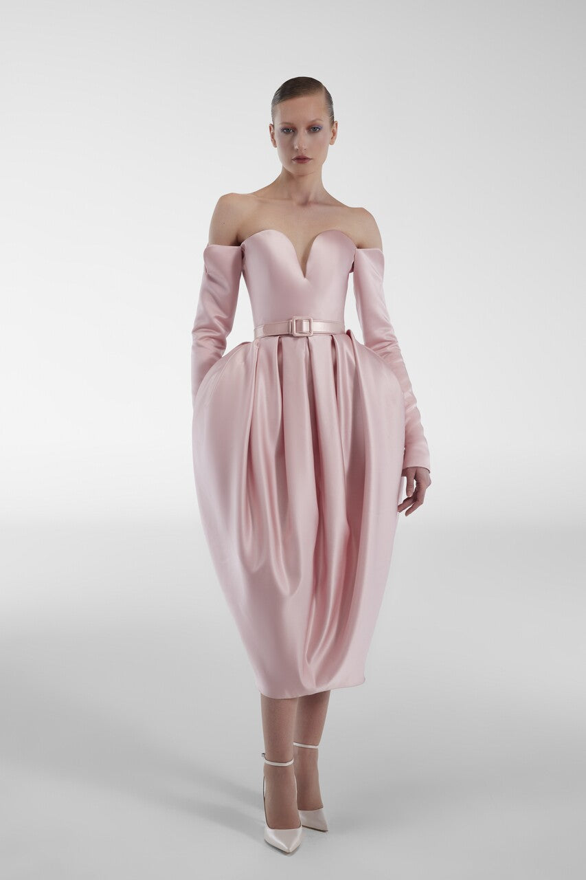 Satin Midi Dress
