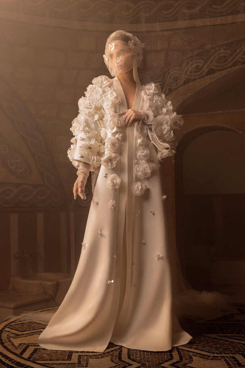 Handmade Embroidered Abaya Gown