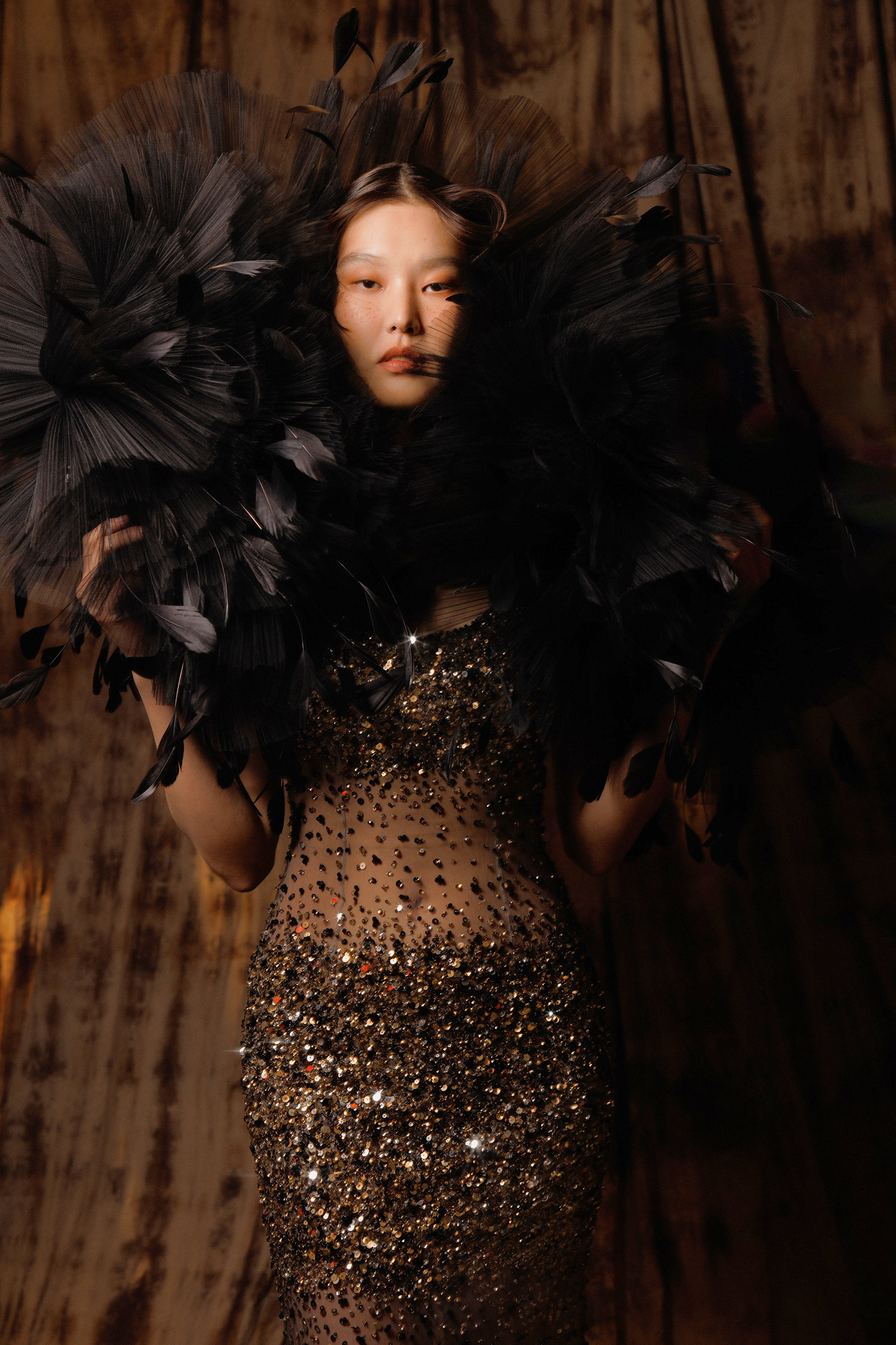 Hand Embroidered Gown & Bolero