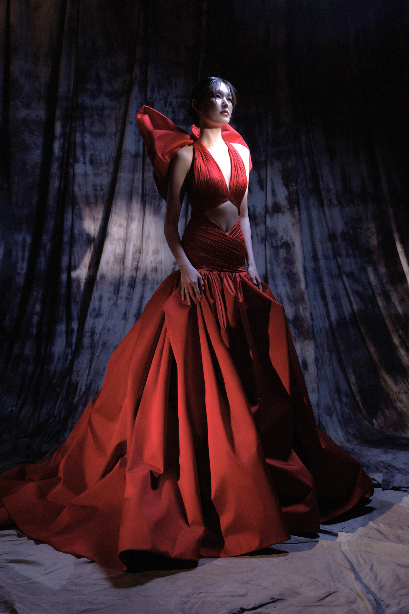 Mermaid Tie Neck Gown