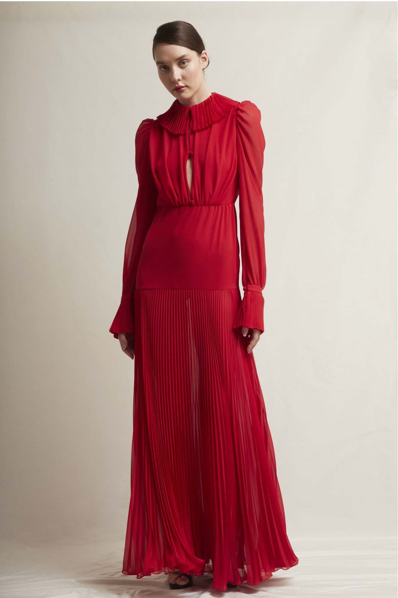 Alessia Long Sleeve Georgette Gown