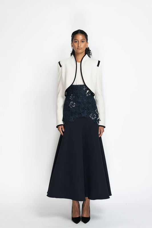 Ivory Cady Cropped Jacket