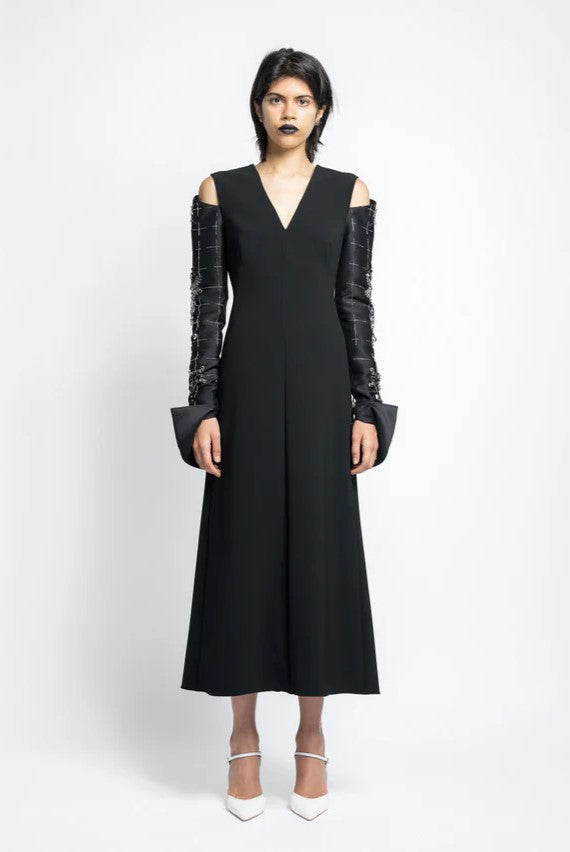 Crepe Cocktail Tunic Dress