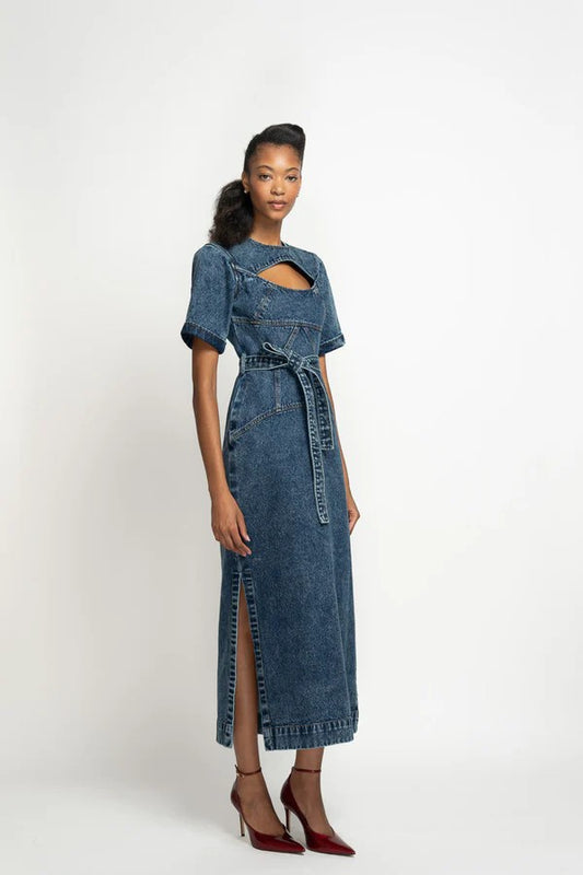 Indira Denim Tunic Dress