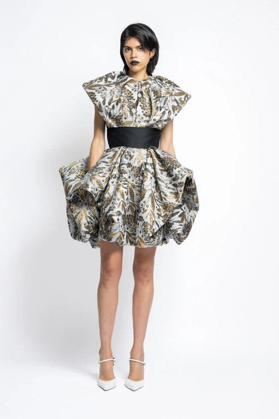 Jacquard Gazar Top with Skirt