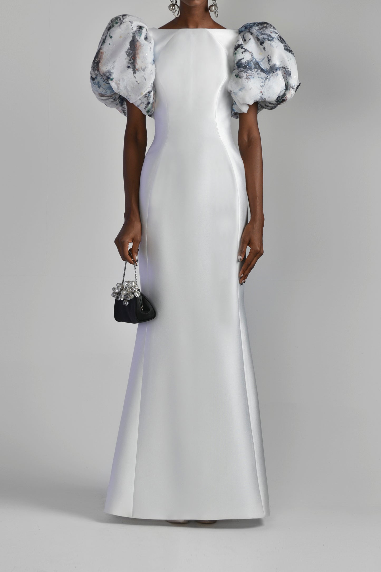 Mikado Piqu? Mermaid Gown