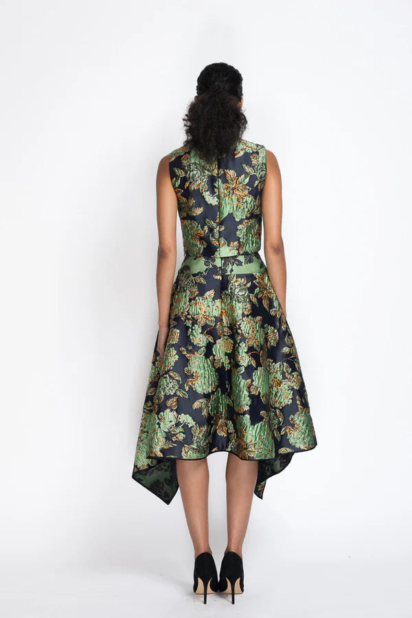 Gilded Grove Jacquard Canopy Skirt