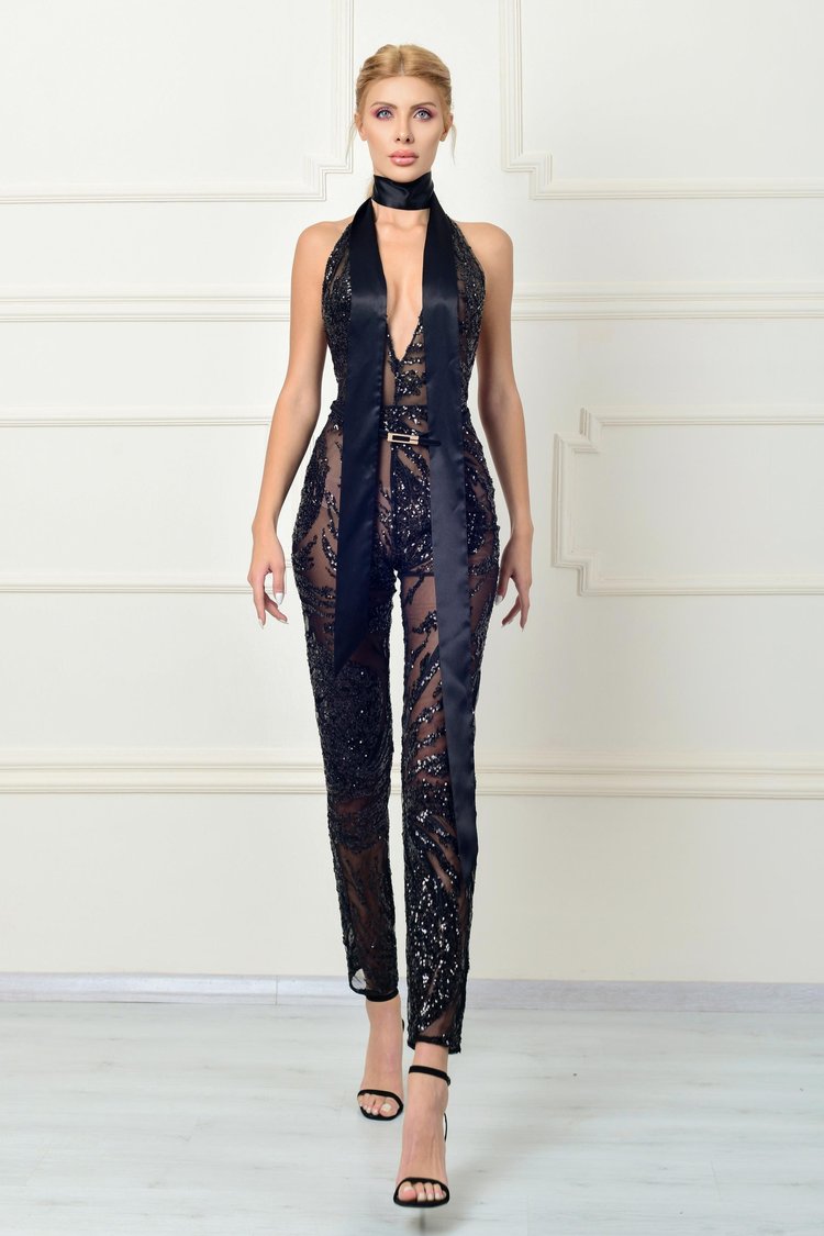 Sleeveless Fitted Jumpsuit