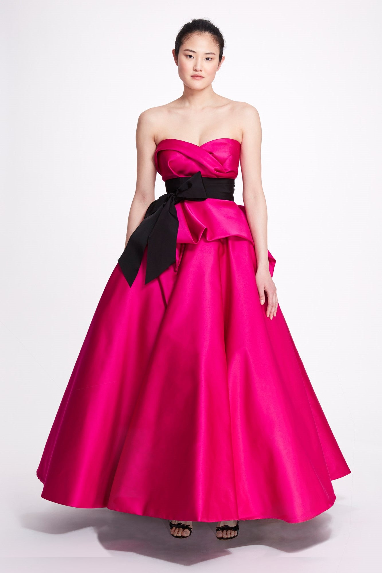 Strapless Peplum Ball Gown