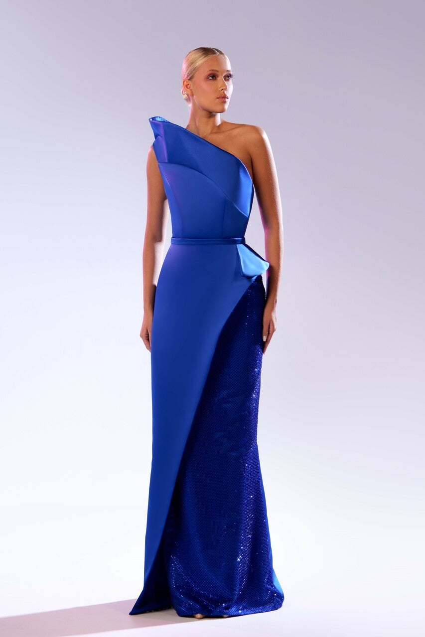 Fishnet Embroidery Gown