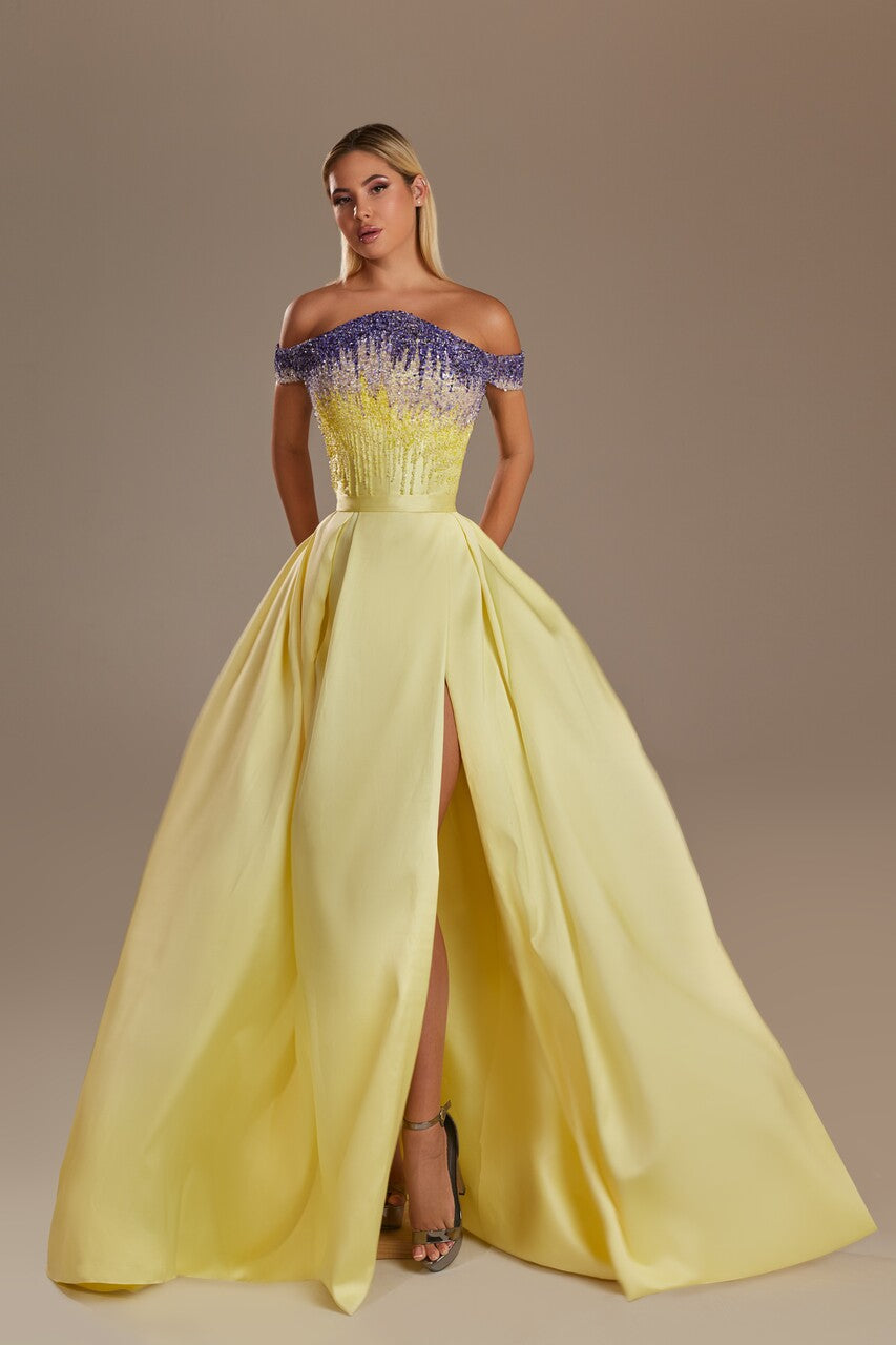 Off-Shoulder Ball Gown