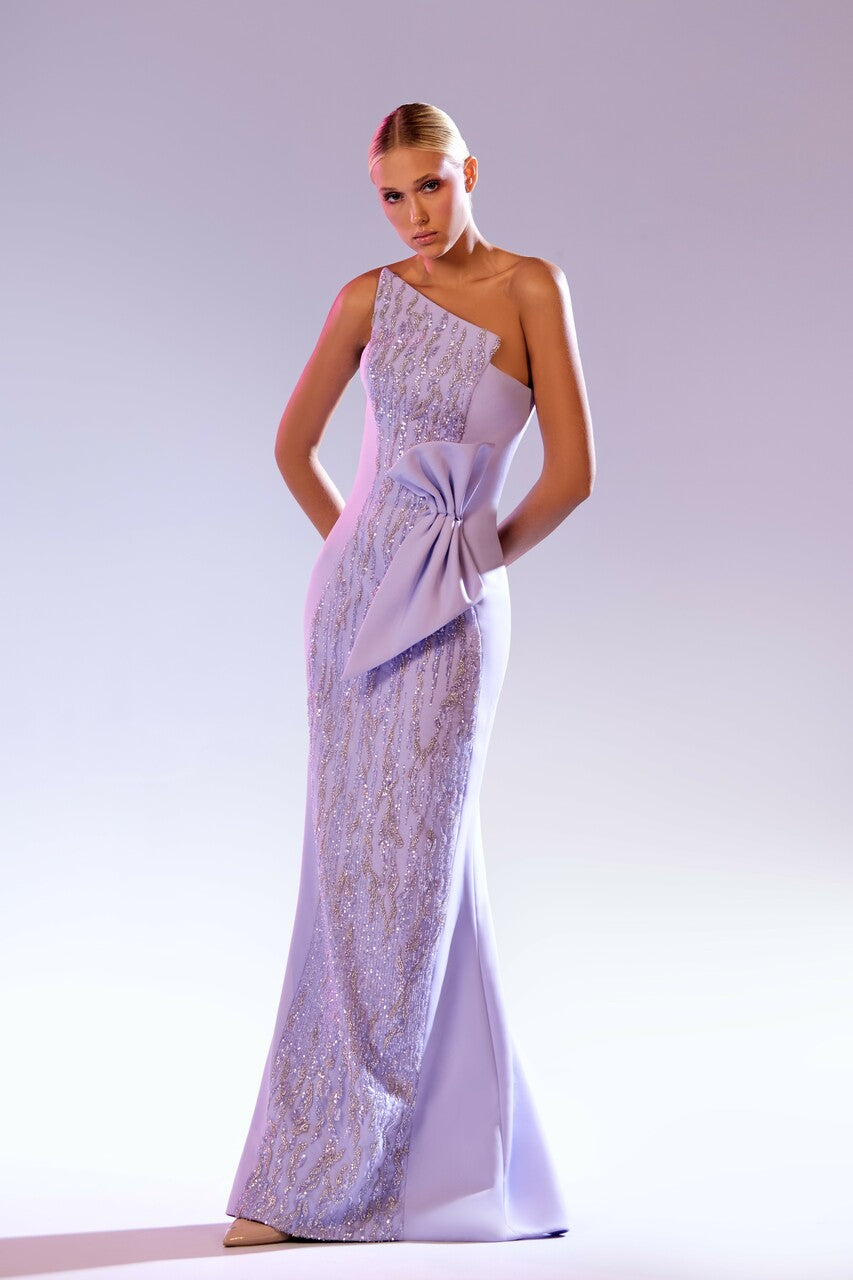 Strapless Gown with Bow