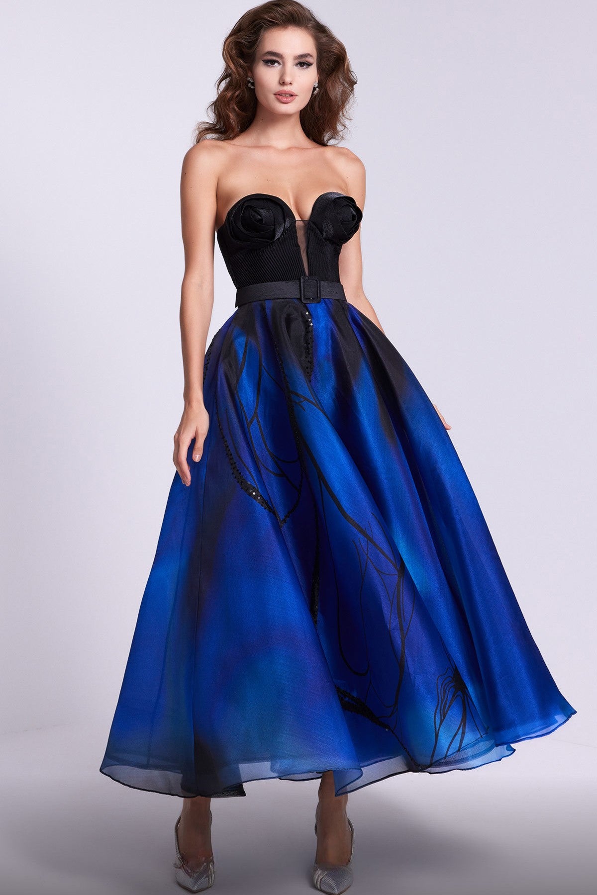 Sweetheart A-line Midi Dress