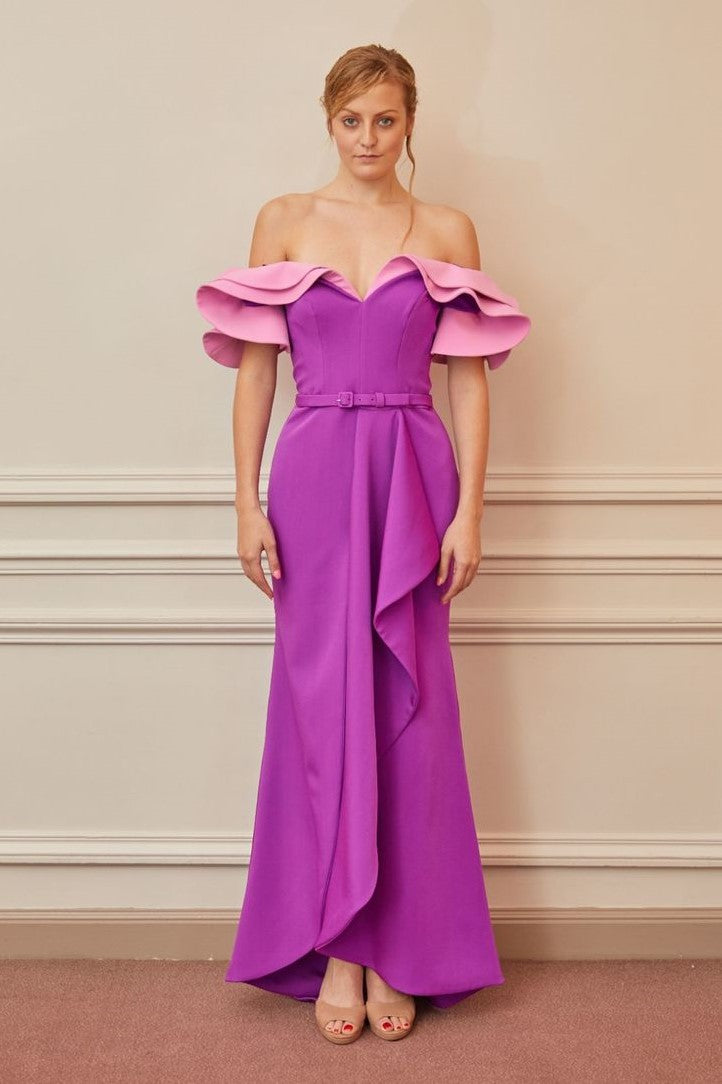 Ruffled Tulip Gown