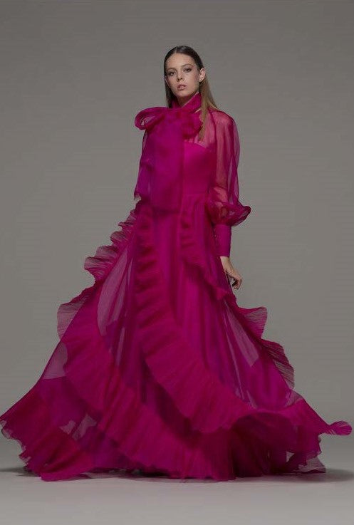 Arosio Long Sleeve Gown
