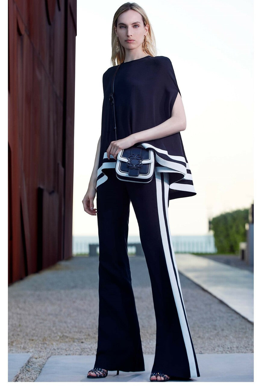 Crepe Cape/Blouse and Pants