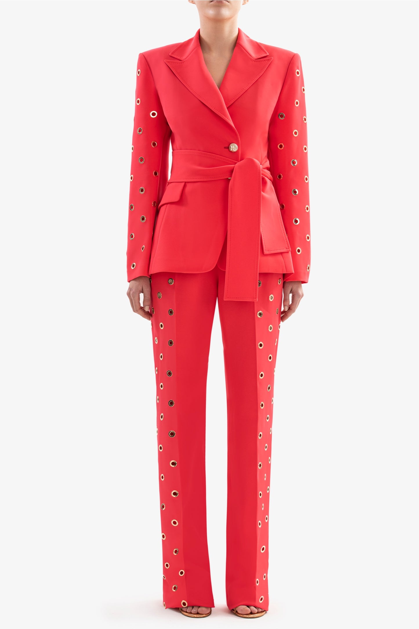 Metal Ring Jacket with Pants