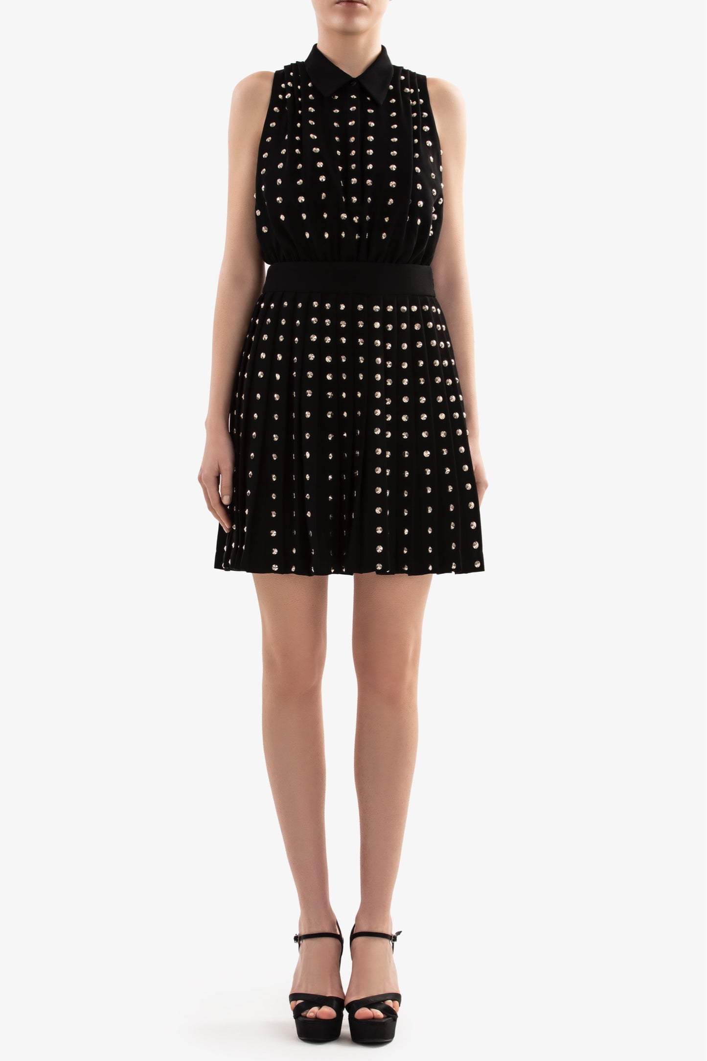 Beaded Bodysuit with Skirt